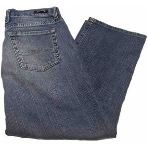 Vtg Lucky Brand Women's Size 10/30 Blue Denim Classic‎ Rider Crop Jeans